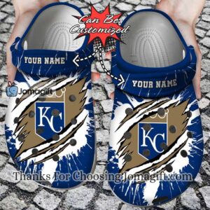 [Custom name] Kansas City Royals Ripped Claw Crocs Gift
