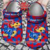 [Custom name] Kansas Jayhawks Cow Animal Print Crocs Gift