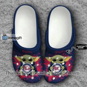 [Custom name] Minnesota Twins Baby Yoda Crocs Gift