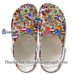 [Custom name] Puerto Rico Symbol Crocs Gift