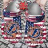 [Custom name] Tampa Bay Lightning American Flag Crocs Gift