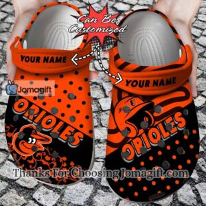 [Customized] Baltimore Orioles Polka Dots Colors Crocs Gift
