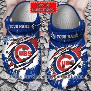 [Customized] Chicago Cubs Ripped Claw Crocs Gift