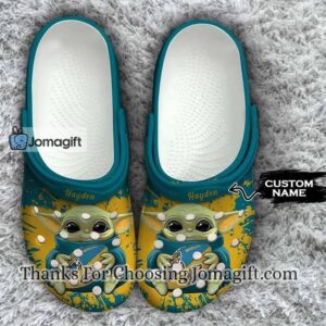 [Customized] Jacksonville Jaguars Baby Yoda Crocs Gift