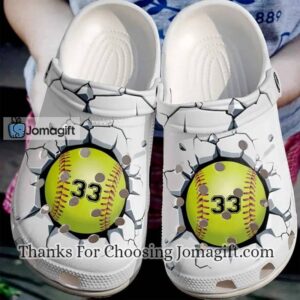 Customized Softball Crocs Gift