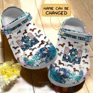 Dachshund Mom Custom Name Crocband Crocs Clog Shoes
