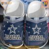 Dallas Cowboys Crocs Crocsband Clog Comfortable Water Shoes In Navy