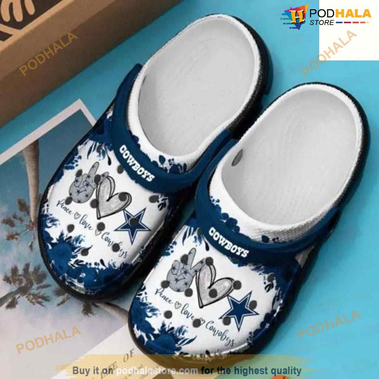 Dallas Cowboys Crocsband Crocsband Clog Comfortable Water Shoes Dallas Cowboys Crocsband Crocsband Clog Comfortable Water Shoes
