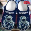 Dallas Cowboys For Gift Fan 2 Rubber Crocs Crocband Clogs Comfy Footwear