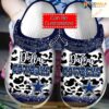 Dallas Cowboys Leopard Pattern Custom Name Crocsband Clog Comfortable Water Shoes