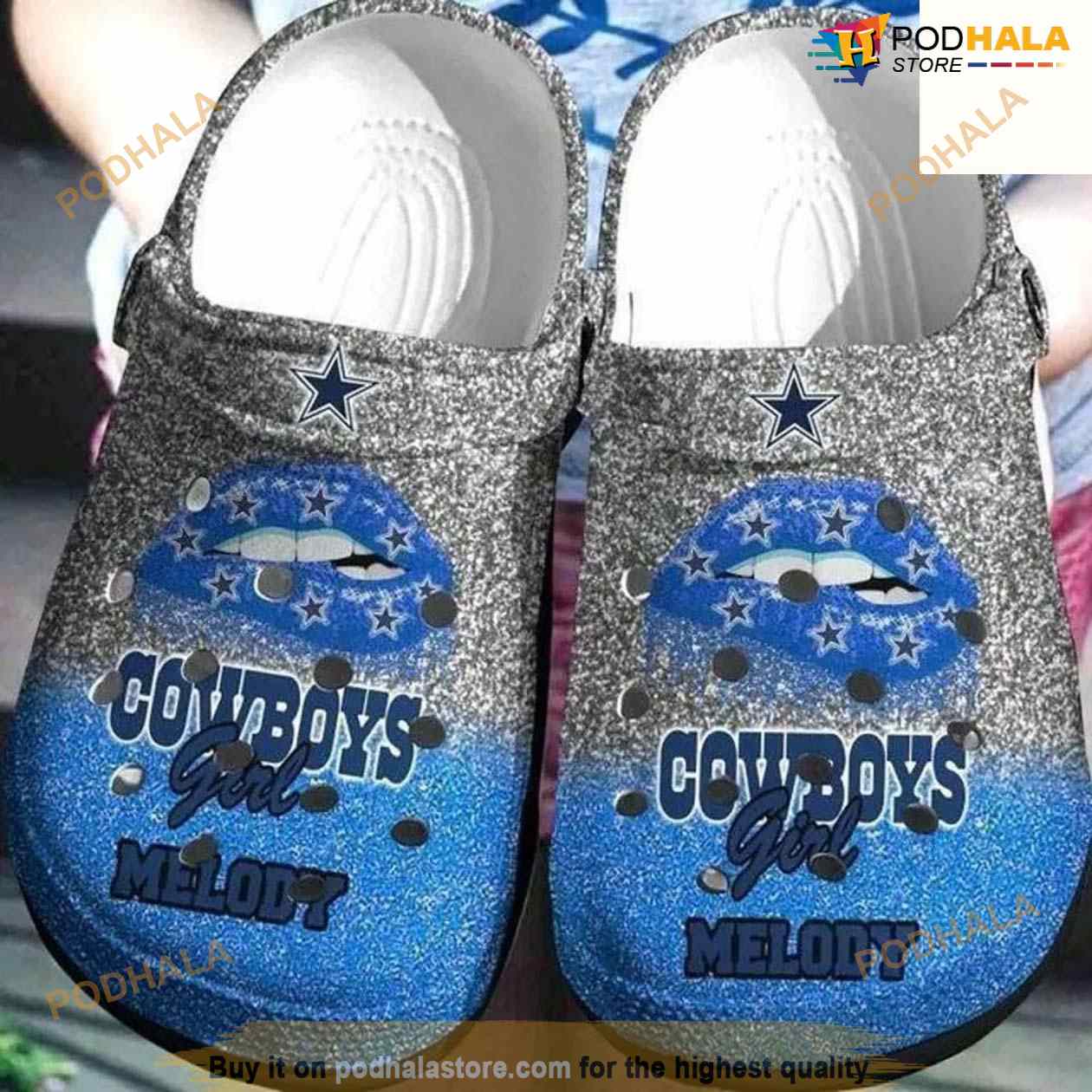 Dallas Cowboys Personalized Custom Crocsband Clog Dallas Cowboys Personalized Custom Crocsband Clog