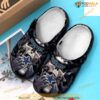Dallas Cowboys Skull Pattern Crocs Classic Clogs Shoes In Black