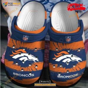 Denver Broncos Unisex Fashion Style For Man Women Crocs Clog Shoes