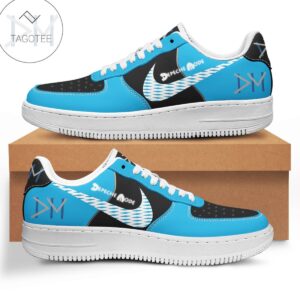 Depeche Mode Light Blue And Black Air Force 1 Shoes