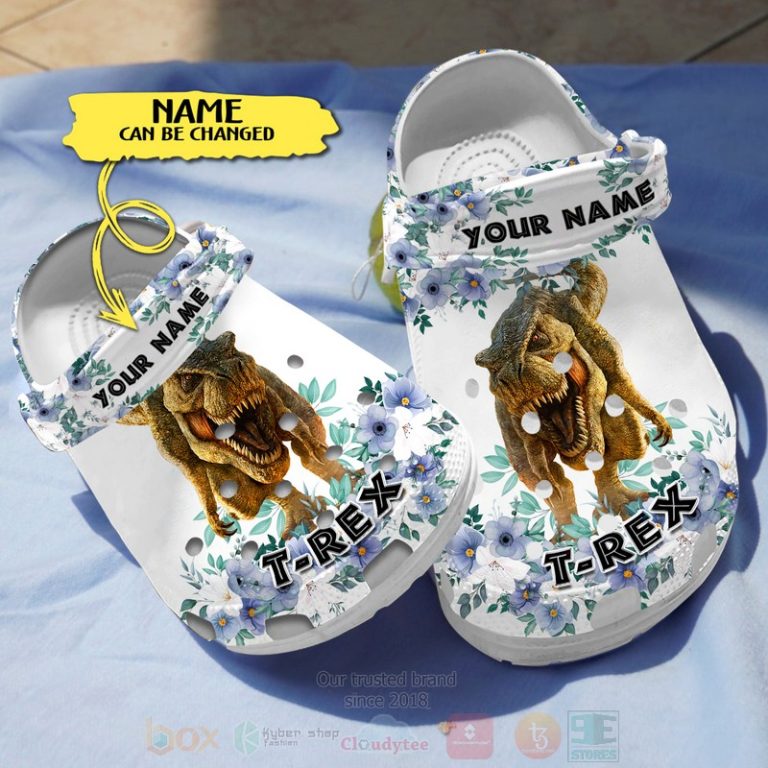Dinosaur-Custom-Name-Crocband-Crocs-Clog-Shoes-1