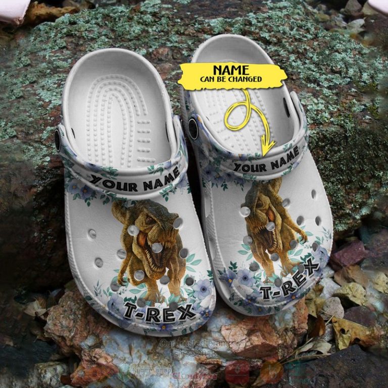 Dinosaur-Custom-Name-Crocband-Crocs-Clog-Shoes-2