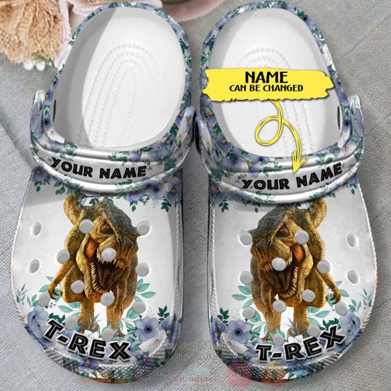 Dinosaur-Custom-Name-Crocband-Crocs-Clog-Shoes-3