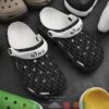 Dior Black Pattern Crocband Clog Shoes