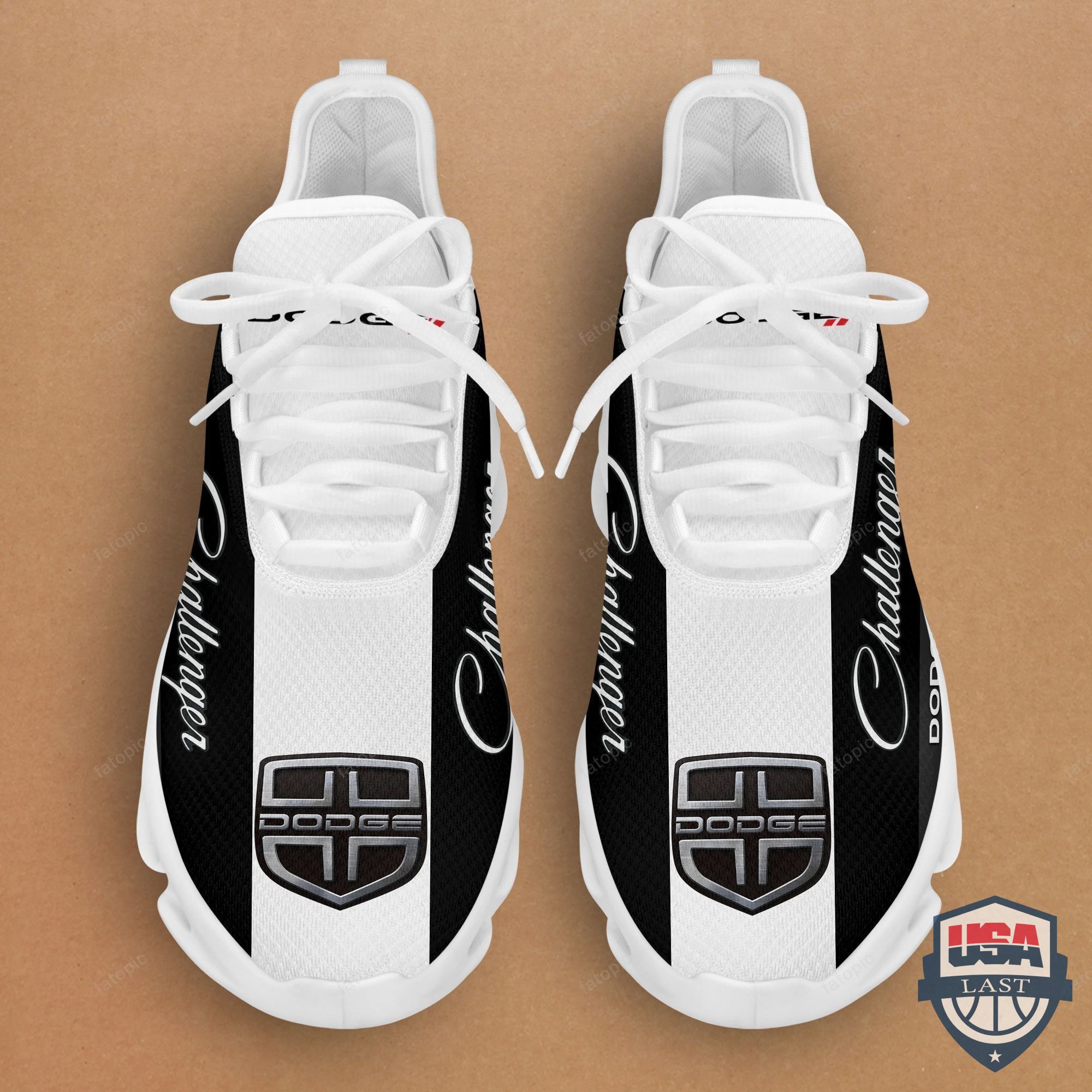 Dodge Challenger White Color Max Soul Sneaker- Hothot 100122 Dodge Challenger White Color Max Soul Sneaker- Hothot 100122