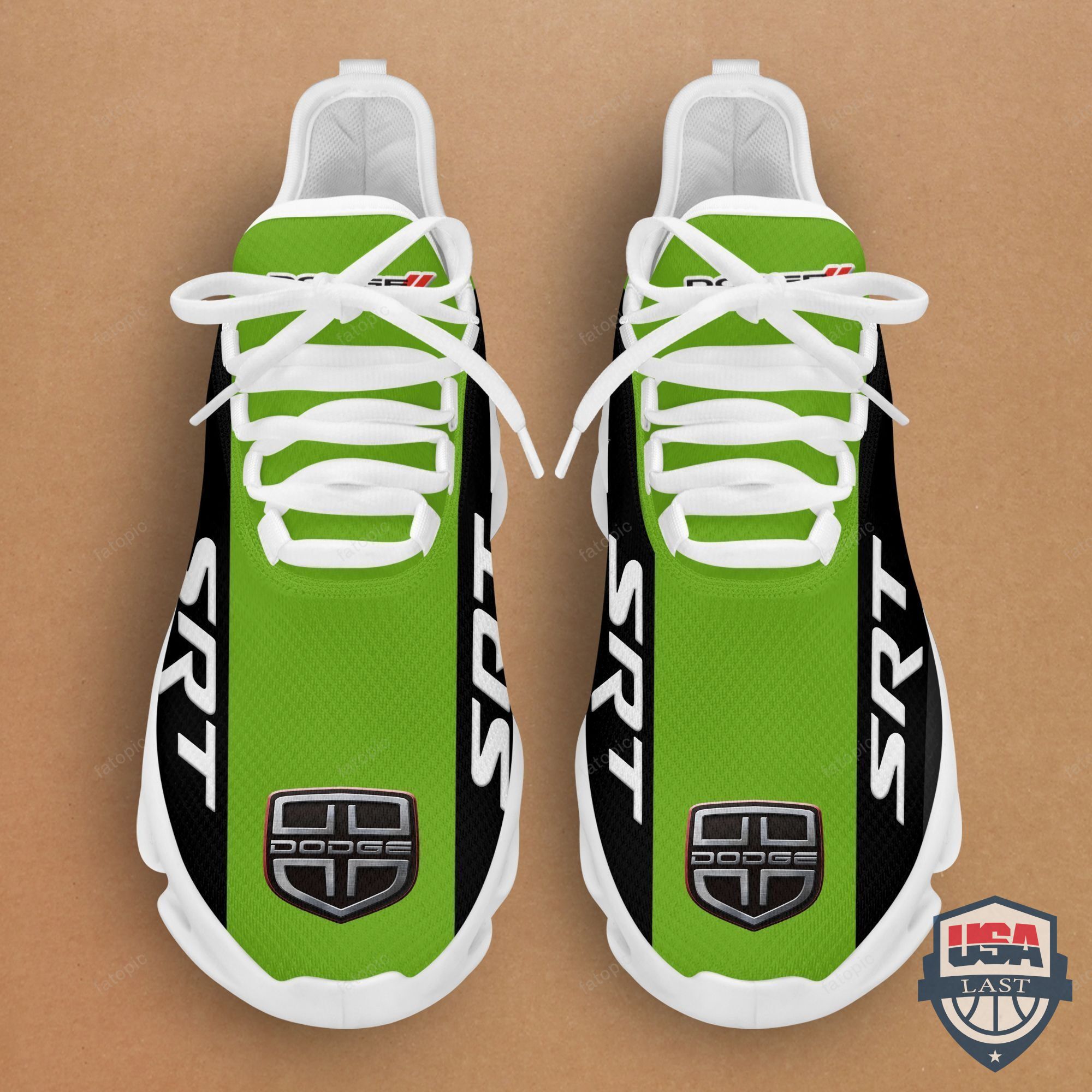 Dodge Srt Green Color Max Soul Shoes- Hothot 100122 Dodge Srt Green Color Max Soul Shoes- Hothot 100122