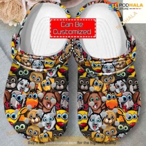 Dogs Collection Pattern Crocs Clog Shoes For Men And Women