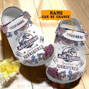 Don’T Mess With Mamasaurus Custom Name Crocband Crocs Clog Shoes