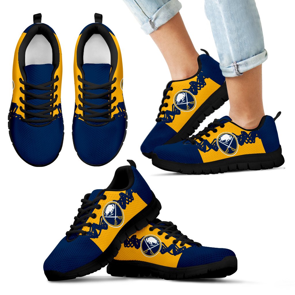 Doodle Line Amazing Buffalo Sabres Sneakers V1 Doodle Line Amazing Buffalo Sabres Sneakers V1
