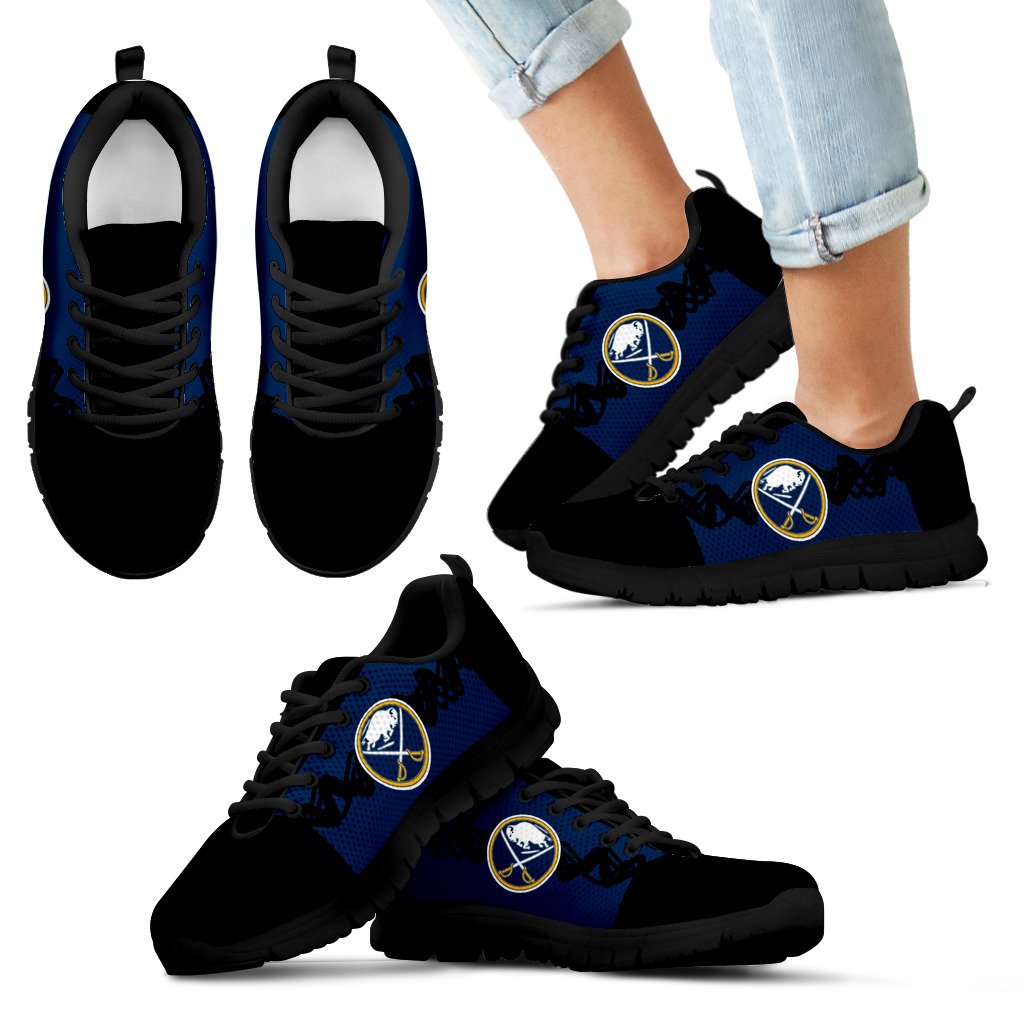 Doodle Line Amazing Buffalo Sabres Sneakers V2 Doodle Line Amazing Buffalo Sabres Sneakers V2