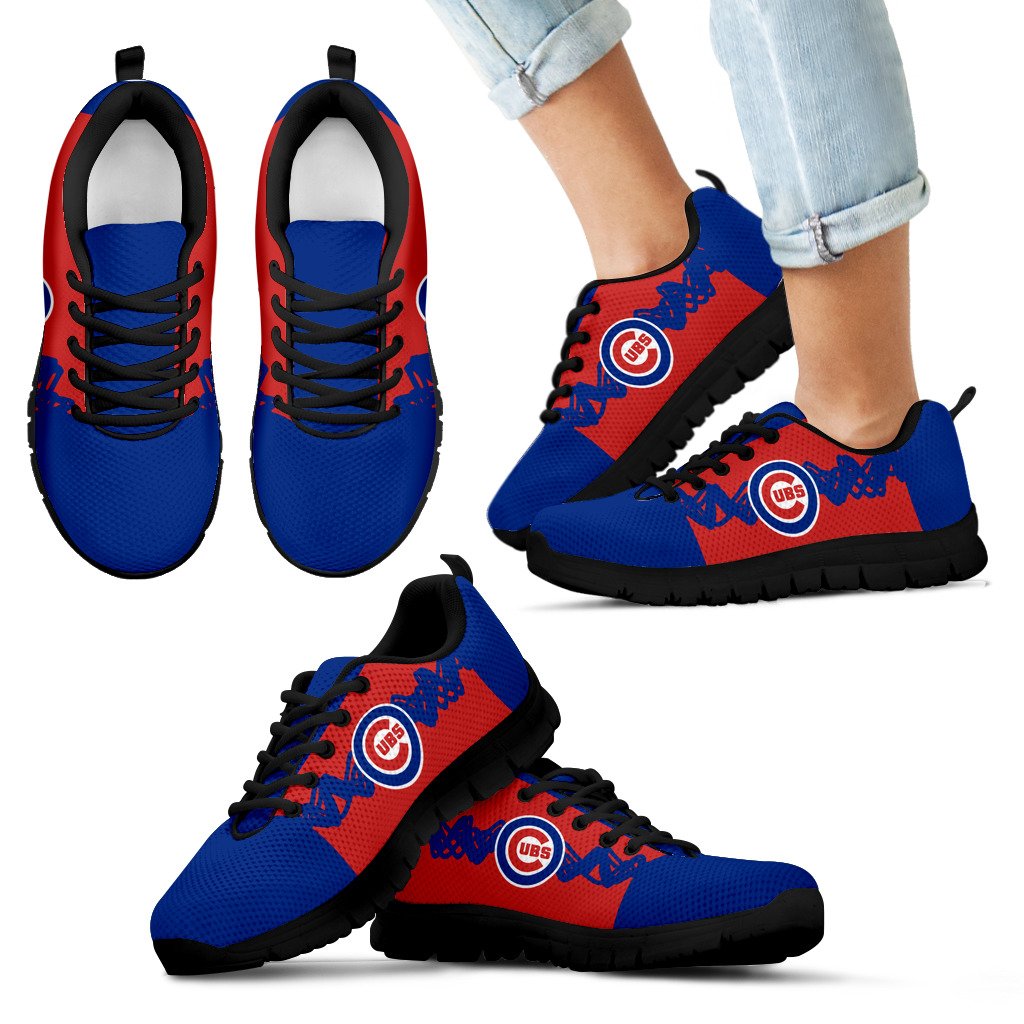 Doodle Line Amazing Chicago Cubs Sneakers V1 Doodle Line Amazing Chicago Cubs Sneakers V1