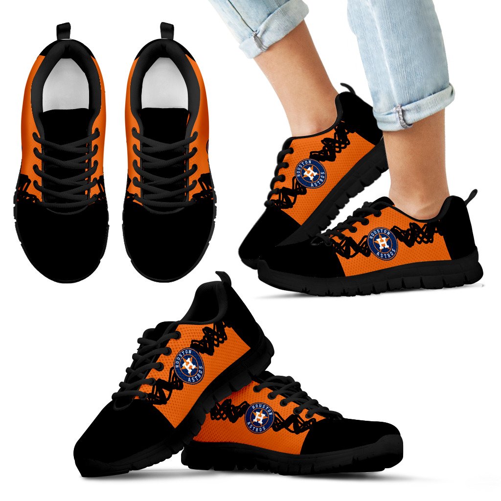 Doodle Line Amazing Houston Astros Sneakers V2 Doodle Line Amazing Houston Astros Sneakers V2