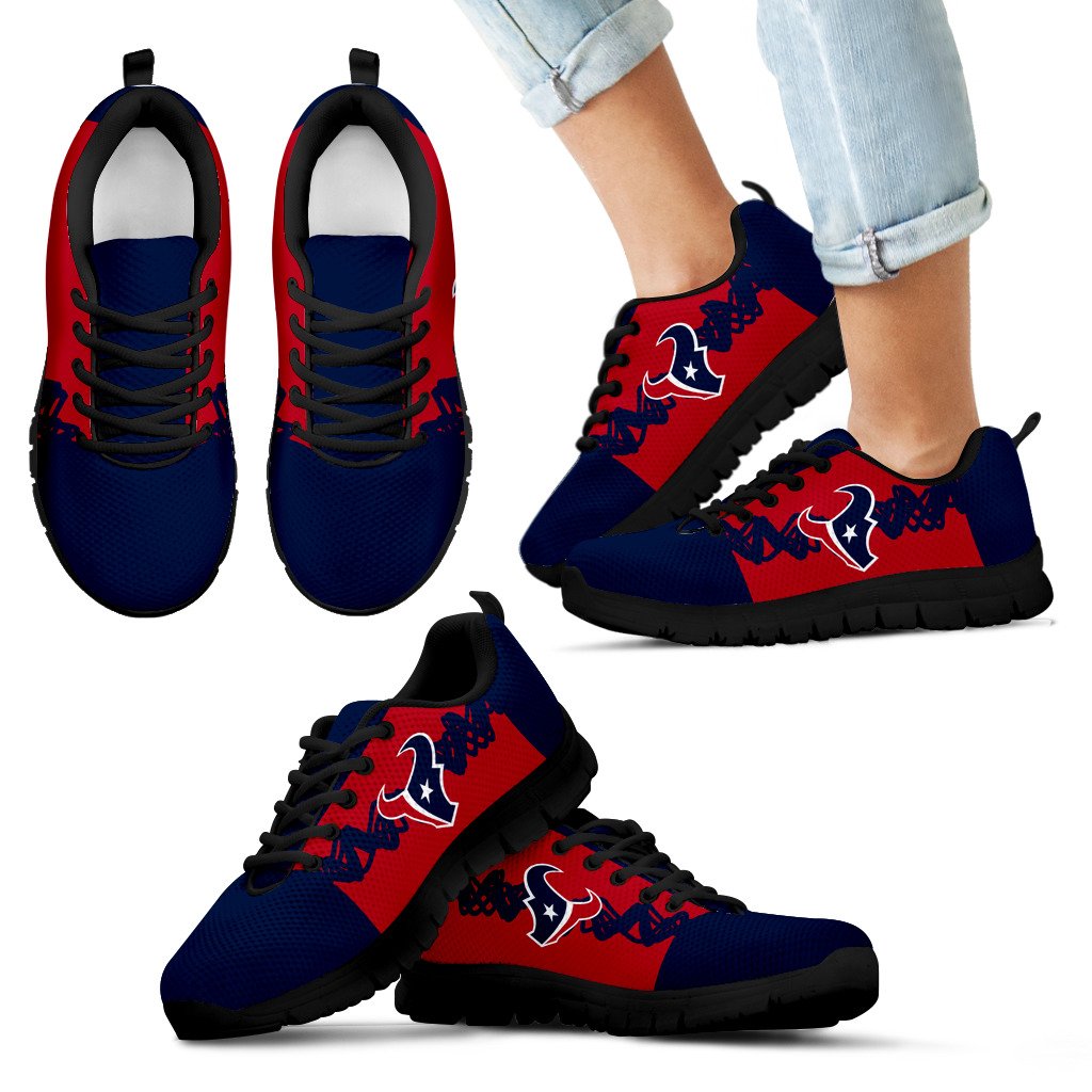 Doodle Line Amazing Houston Texans Sneakers V1 Doodle Line Amazing Houston Texans Sneakers V1
