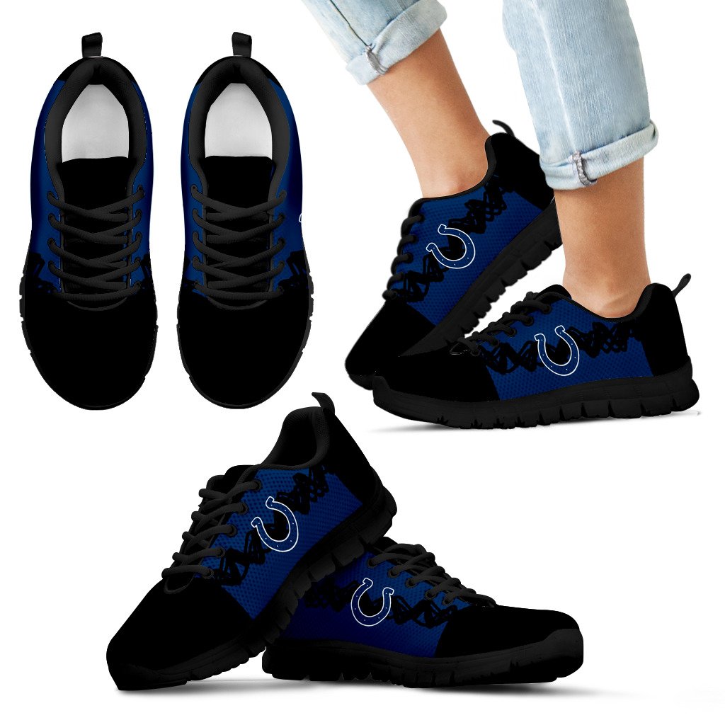 Doodle Line Amazing Indianapolis Colts Sneakers V2 Doodle Line Amazing Indianapolis Colts Sneakers V2