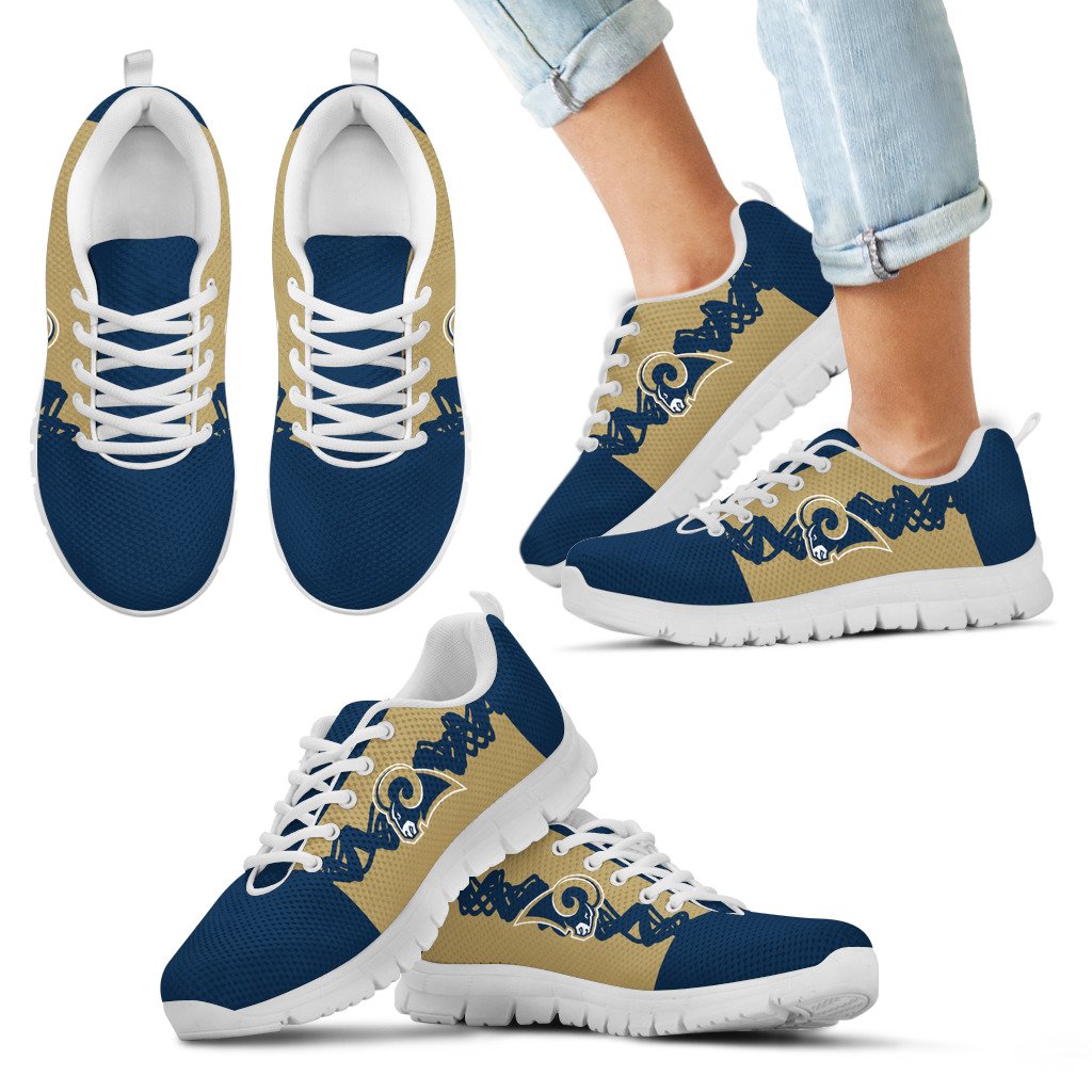 Doodle-Line-Amazing-Los-Angeles-Rams-Sneakers-V1-1