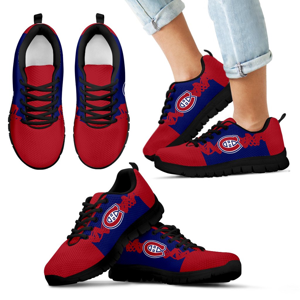 Doodle Line Amazing Montreal Canadiens Sneakers V1 Doodle Line Amazing Montreal Canadiens Sneakers V1