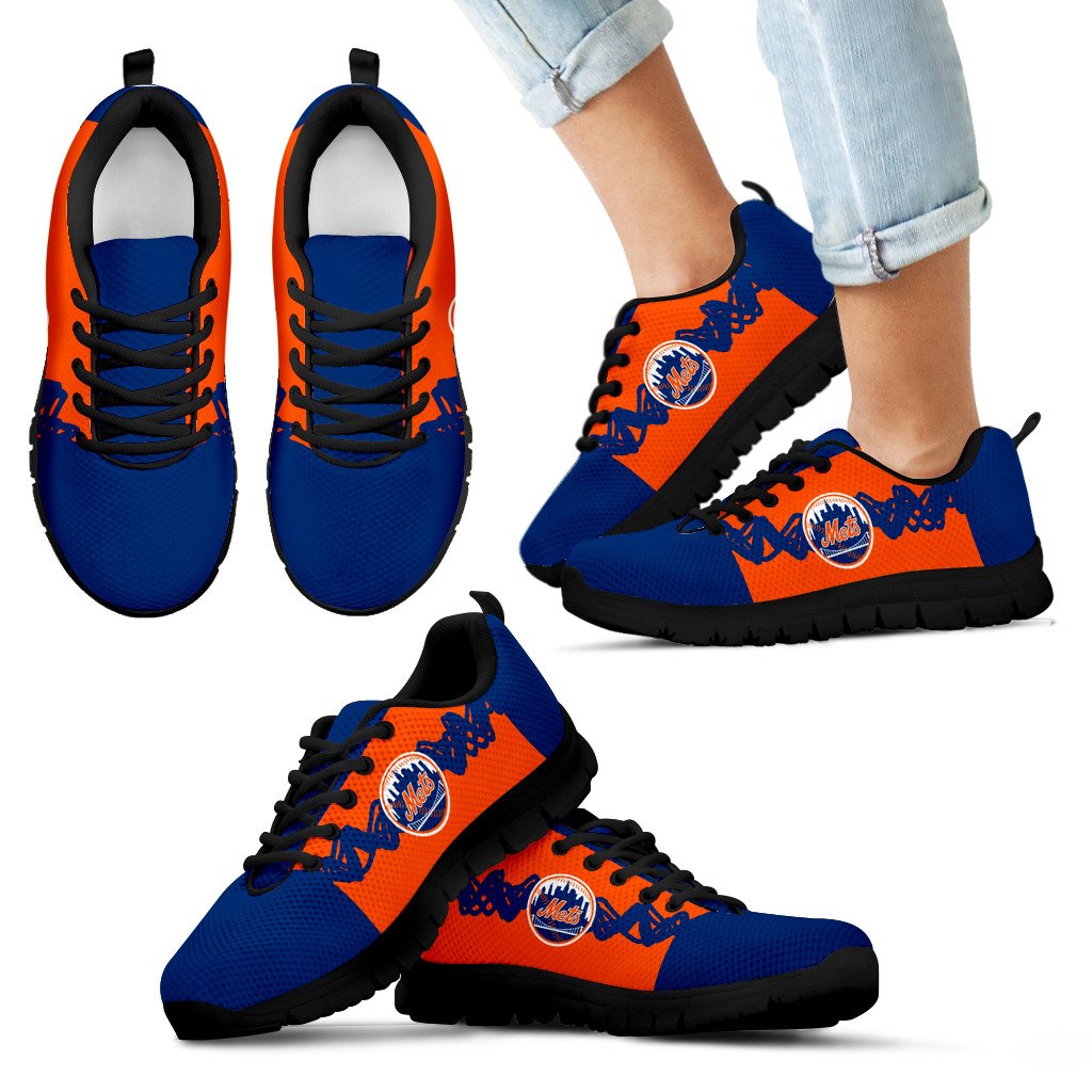 Doodle Line Amazing New York Mets Sneakers Doodle Line Amazing New York Mets Sneakers