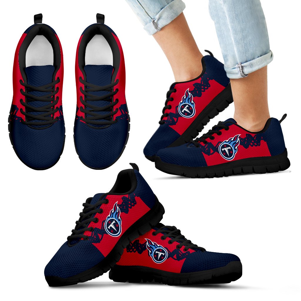 Doodle Line Amazing Tennessee Titans Sneakers V1 Doodle Line Amazing Tennessee Titans Sneakers V1