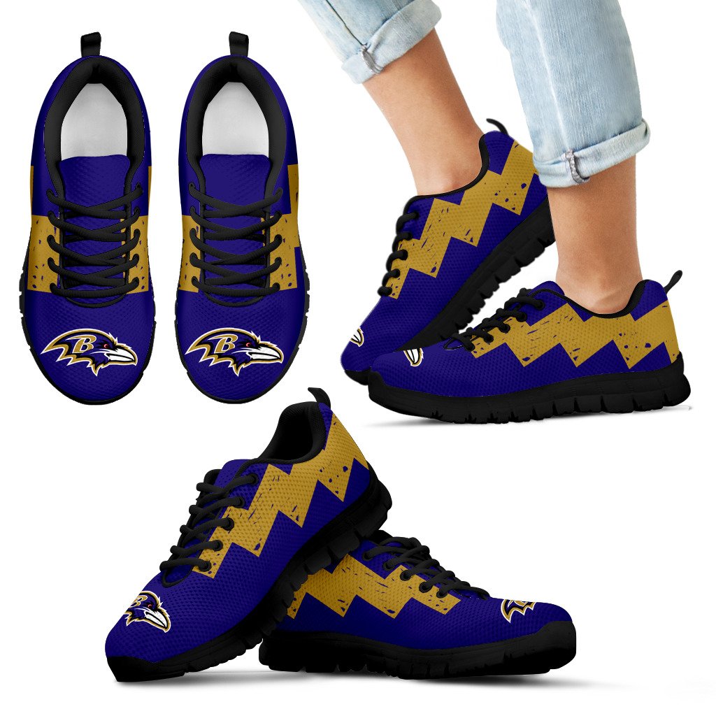 Dragon Flying Fancy Baltimore Ravens Logo Sneakers Dragon Flying Fancy Baltimore Ravens Logo Sneakers