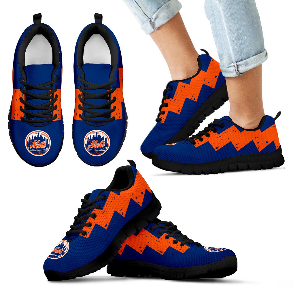 Dragon Flying Fancy New York Mets Logo Sneakers Dragon Flying Fancy New York Mets Logo Sneakers