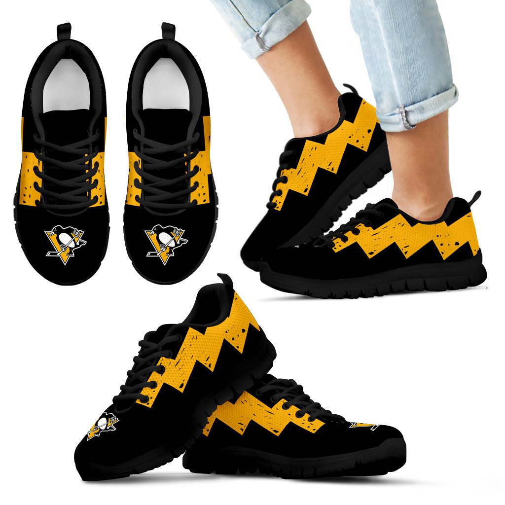 Dragon Flying Fancy Pittsburgh Penguins Logo Sneakers Dragon Flying Fancy Pittsburgh Penguins Logo Sneakers