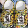 Dunkin Donuts Flowers Crocband Crocs Clog Shoes