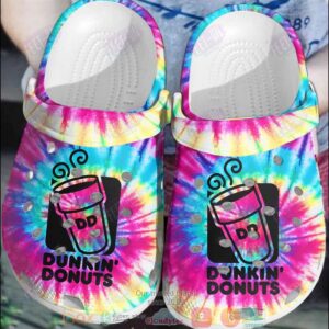 Dunkin Donuts Multicolor Crocband Crocs Clog Shoes