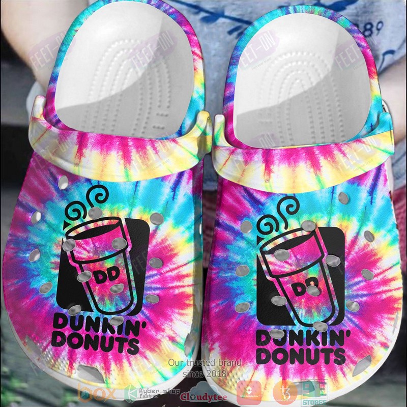 Dunkin Donuts Multicolor Crocband Crocs Clog Shoes Dunkin Donuts Multicolor Crocband Crocs Clog Shoes