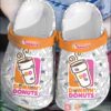 Dunkin Donuts White Crocband Crocs Clog Shoes