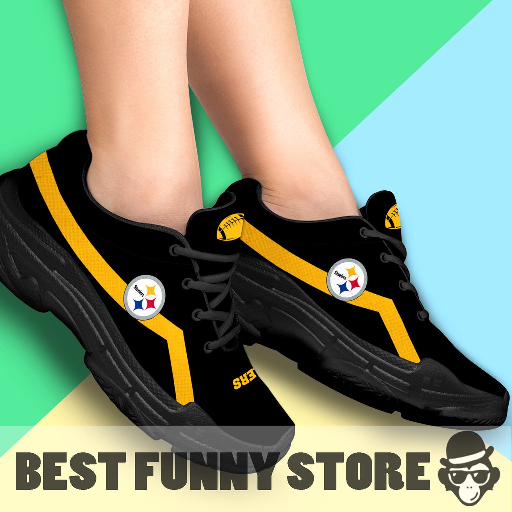 Edition Chunky Sneakers With Line Pittsburgh Steelers Shoes Edition Chunky Sneakers With Line Pittsburgh Steelers Shoes