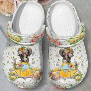 Elephant Hippie Crocband Crocs Clog Shoes