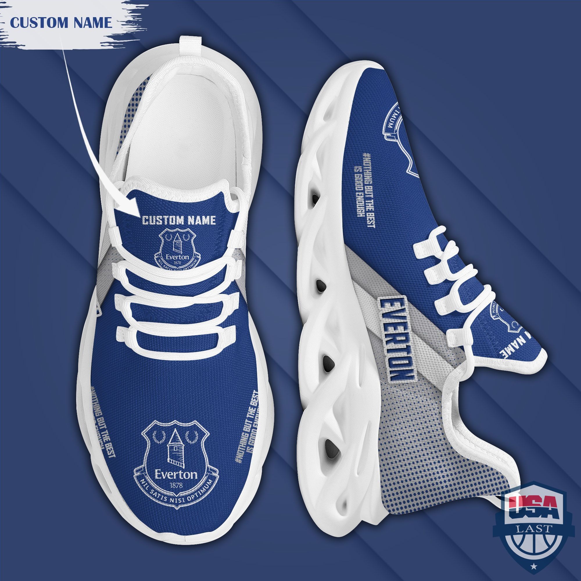 Everton Custom Name Max Soul Shoes Everton Custom Name Max Soul Shoes