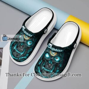 [Excellent] Miami Dolphins Skull Crocs Shoes Gift