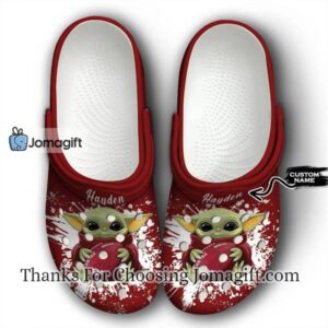 [Excellent] Oklahoma Sooner Baby Yoda Crocs Gift