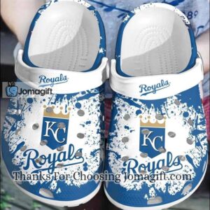 [Exceptional] Kansas City Royals White Blue Crocs Gift