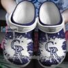 [Exquisite] Colorado Rockies White Blue Crocs Gift